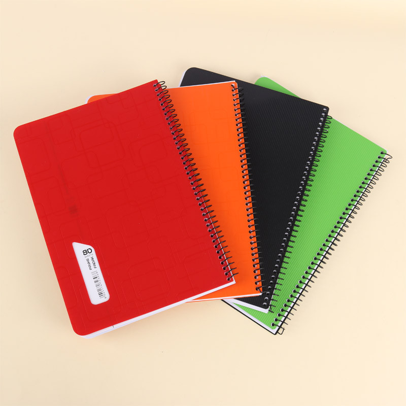 دفتر سیمی 80 برگ ساده رنگی پیک فدک کد 024