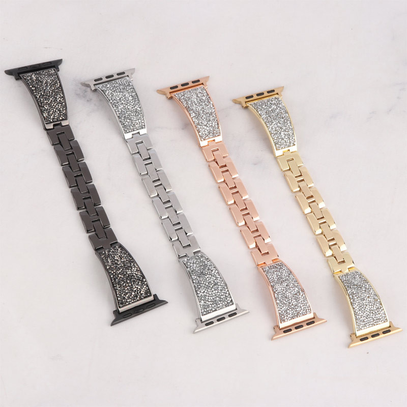 بند اپل واچ سوارسکی رولکس 42/44/45/49mm