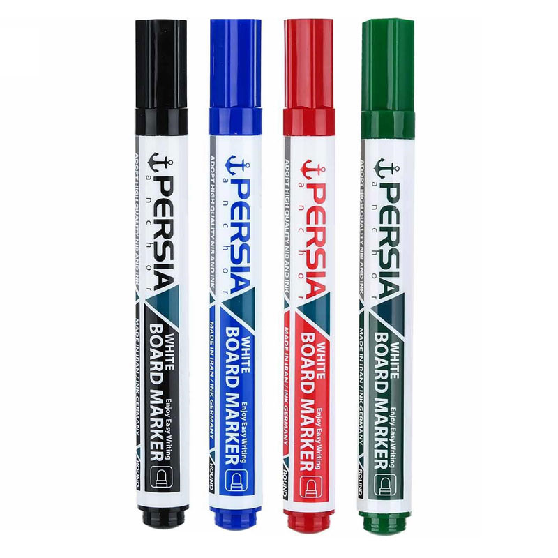 ماژیک وایت برد پرشیا نوک گرد Persia P-201 بسته 12 عددی