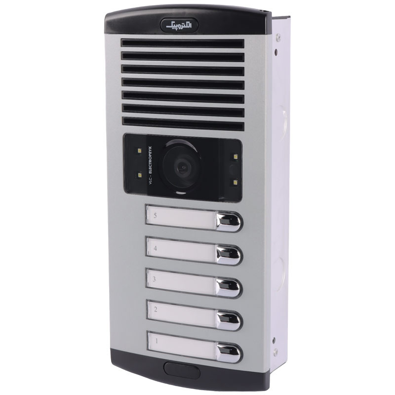 پنل آیفون تصویری الکتروپیک 5 واحدی افقی 1086