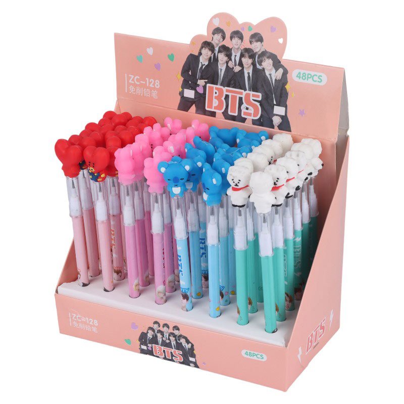 مداد مشکی فشنگی ZC-128 بسته 48 عددی