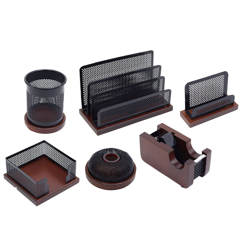 ست رومیزی 6 تکه چوب و فلز شهاب تحریر