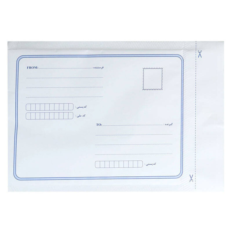 پاکت پست حباب دار A4 سفید بسته 50 عددی