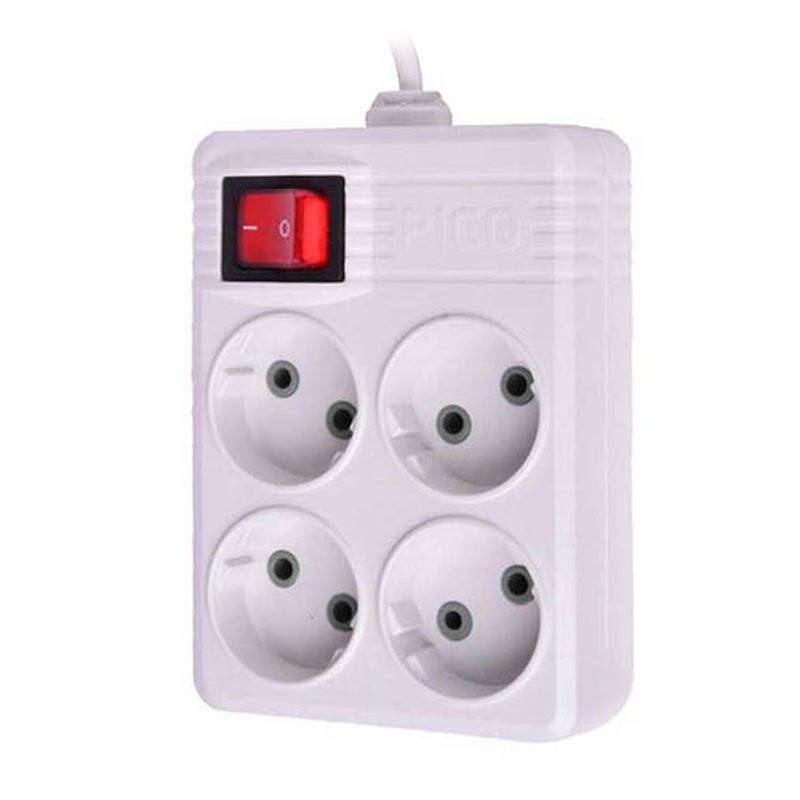 چند راهی 4 خانه برق پیکو الکتریک با کابل 1٫5 متری