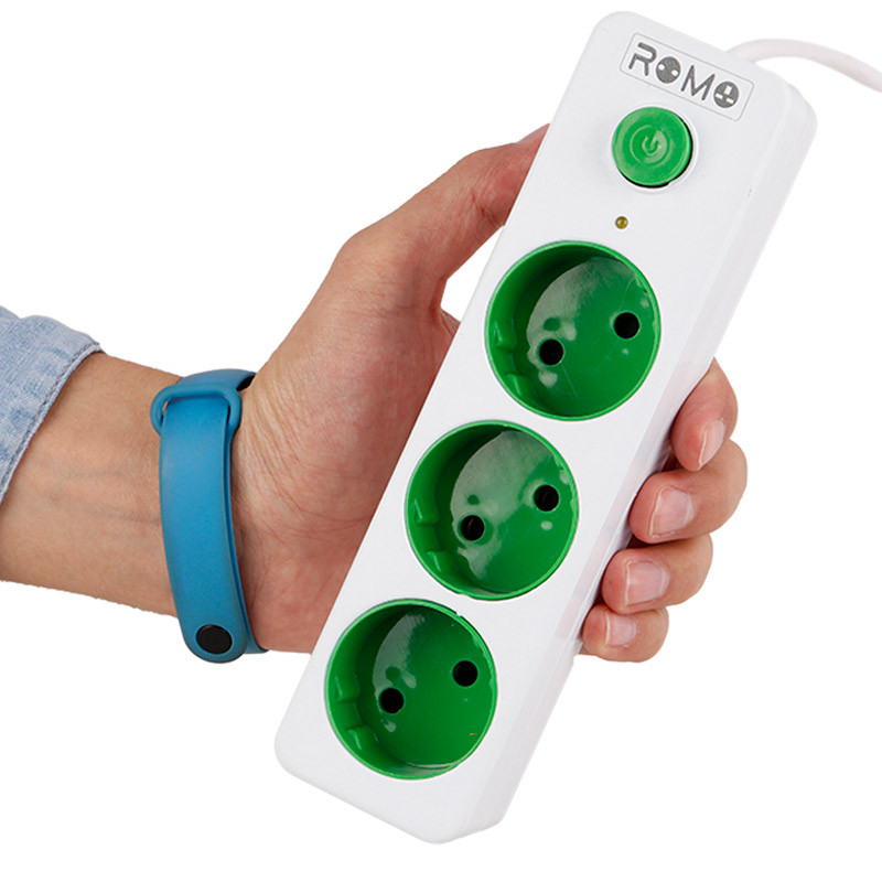 چند راهی 3 خانه برق رومو با کابل 1.5 متری