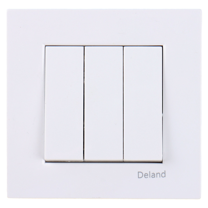 کلید سه پل توکار دلند الکتریک مدل آسا