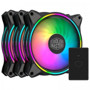 فن کیس کولر مستر Cooler Master MasterFan MF120 Halo ARGB 12*12 بسته 3 عددی