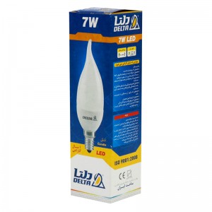 لامپ اشکی LED اشکی مات دلتا Delta Candle E14 7W