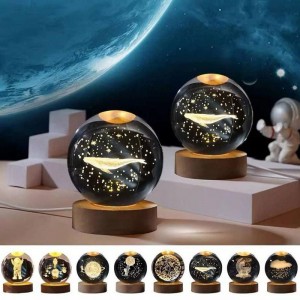 گوی چراغ دار زیر چوبی 6cm