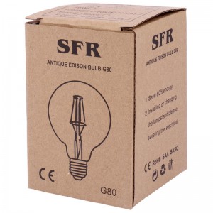 لامپ ادیسونی حبابی SFR Antique G80 E27 8W