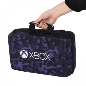 کیف کنسول بازی XBOX Series S طرح چریکی مشکی بنفش کد 2