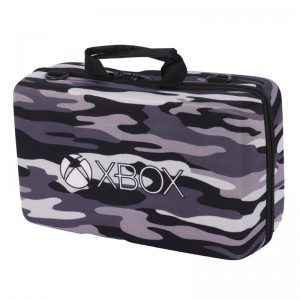 کیف کنسول بازی XBOX Series S طرح چریکی سفید خاکستری