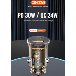 شارژر خودرو با قابلیت QC3.0 و PD3.0