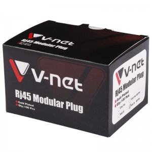 سوکت شبکه V-net Cat6 SFTP بسته 100 عددی