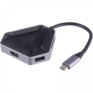 هاب و رم ریدر گیمینگ Porodo PDX529 Type-C To USB3.0/HDMI/SD/Micro SD/Type-C PD