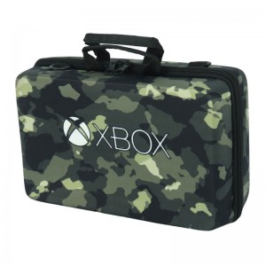 کیف کنسول بازی XBOX Series S طرح چریکی مشکی سبز XBOX