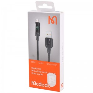 کابل میکرو یو اس بی فست شارژ Mcdodo CA-107 3A QC4.0 1.2 متر