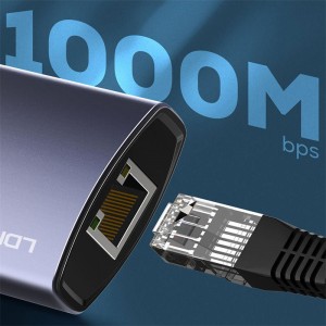 هاب Ldnio DS-16U Type-C To USB3.0/USB2.0/RJ45/Type-C PD