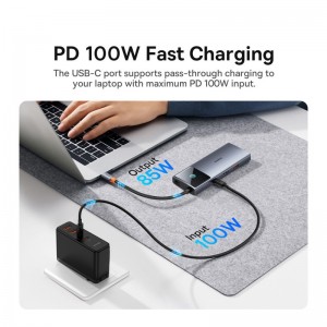 هاب USB C باسئوس با سرعت بالا