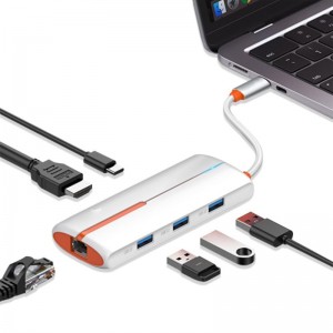 هاب USB C لدنو برای لپ تاپ و مک بوک