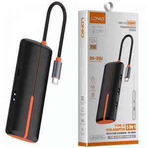 هاب Ldnio DS-25U Type-C To USB3.0/Type-C PD