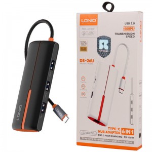 هاب USB-C 6 در 1 LDNIO DS-26U