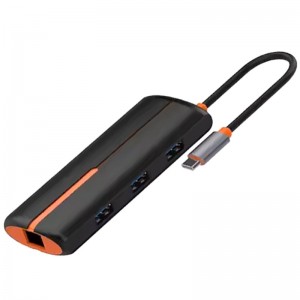 هاب Ldnio DS-26U Type-C To USB3.0/USB2.0/RJ45/Type-C PD