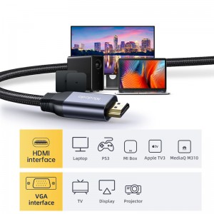 کابل انتقال تصویر HDMI به VGA با طول 2 متر