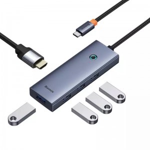 هاب چندکاره Baseus با پورت های USB و HDMI