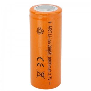 باتری لیتیوم استوانه ای Art 26650 8800mAh
