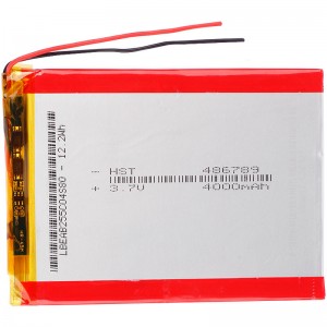 باتری لیتیوم 4000mAh 9*65*4.8mm 486789