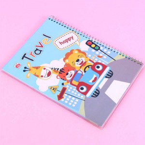 دفتر سیمی 60 برگ طرح فانتزی نهال آلما کد 7620