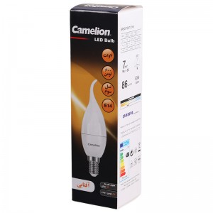 لامپ شمعی LED اشکی مات کملیون Camelion E14 7W