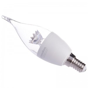 لامپ شمعی LED اشکی شفاف کملیون Camelion E14 7W