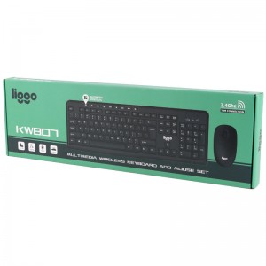 موس و کیبورد بی سیم Liggo KW807