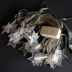 ریسه طرح ستاره فانتزی 20 لامپ آفتابی طول 4 متر