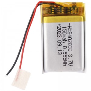 باتری لیتیوم 150mAh 2*20*30mm 402030