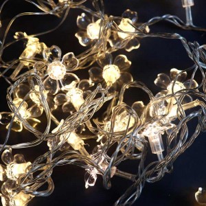 ریسه طرح گل یاس 28 لامپ آفتابی طول 3 متر