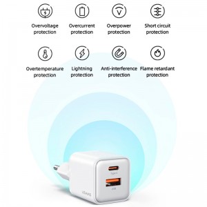 Usams-US-CC189 2Port 4.5A QC3.0 PD 30W-Fast-Wall-Charger15