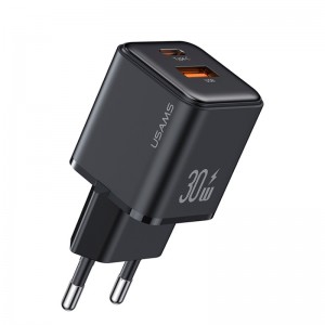 Usams-US-CC189 2Port 4.5A QC3.0 PD 30W-Fast-Wall-Charger1