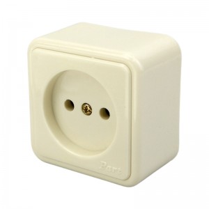 پریز روکار بدون ارت پارت الکتریک Part Electric PE105