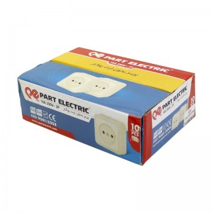 پریز روکار بدون ارت پارت الکتریک Part Electric PE105