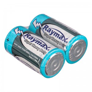 باتری دوتایی متوسط Raymax Super Heavy Duty 1.5V C شرینک