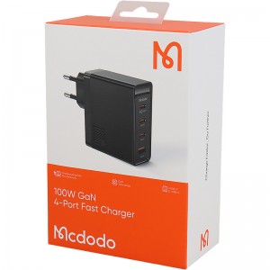 کلگی فست شارژ Mcdodo CH-514 GAN 4Port 5A QC3.0 PD3.0 100W