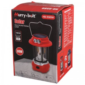 چراغ قوه فانوسی شارژی خورشیدی Hurry.bolt HB-9589W