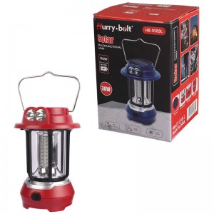 چراغ قوه فانوسی شارژی خورشیدی Hurry.bolt HB-9589L