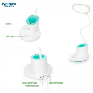 چراغ مطالعه شارژی ویداسی Weidasi WD-6079