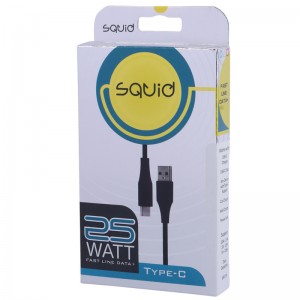 کابل تایپ سی فست شارژ Squid SC8122 3A 1m
