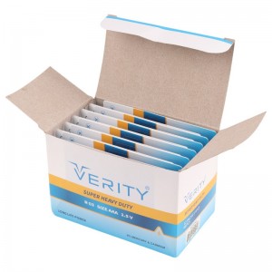 باتری چهارتایی نیم قلمی Verity Super Heavy Duty R03 1.5V AAA