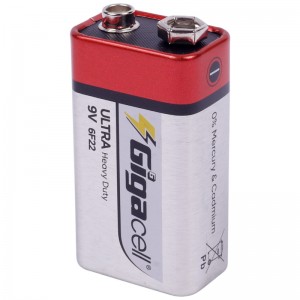 باتری کتابی Gigacell Ultra Heavy Duty 6F22 9V شرینک